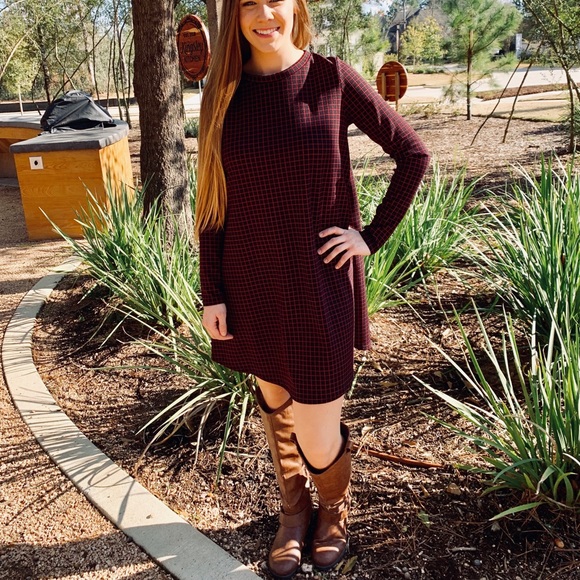 Grid pattern shift dress- brand new - Picture 3 of 6